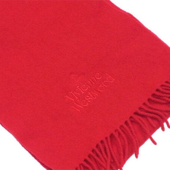 Authentic Vivienne Westwood Scarf Orb Red Woman - Picture 6 of 6
